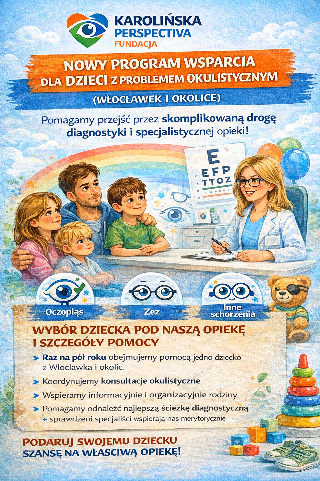 Wsparcie okulistyczne dla dzieci